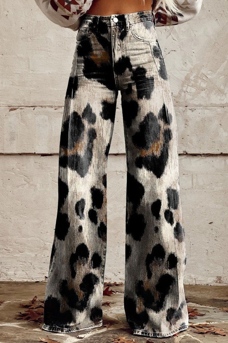 CHLOÉ | Pantalon Vintage Boho à Imprimé Élégant
