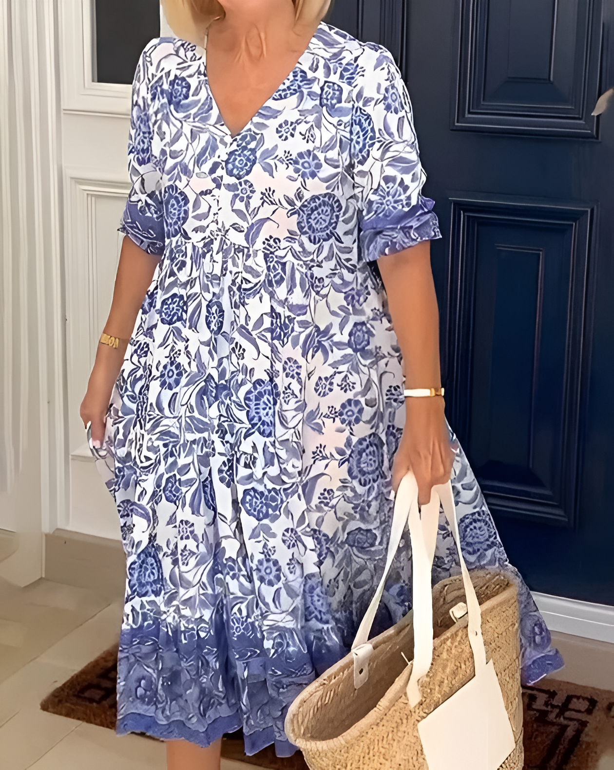 Lucinda | Élégante robe maxi à motifs floraux
