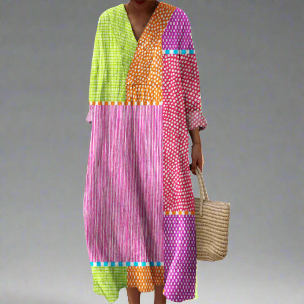May™ | Élégante Robe à Motifs Géométriques
