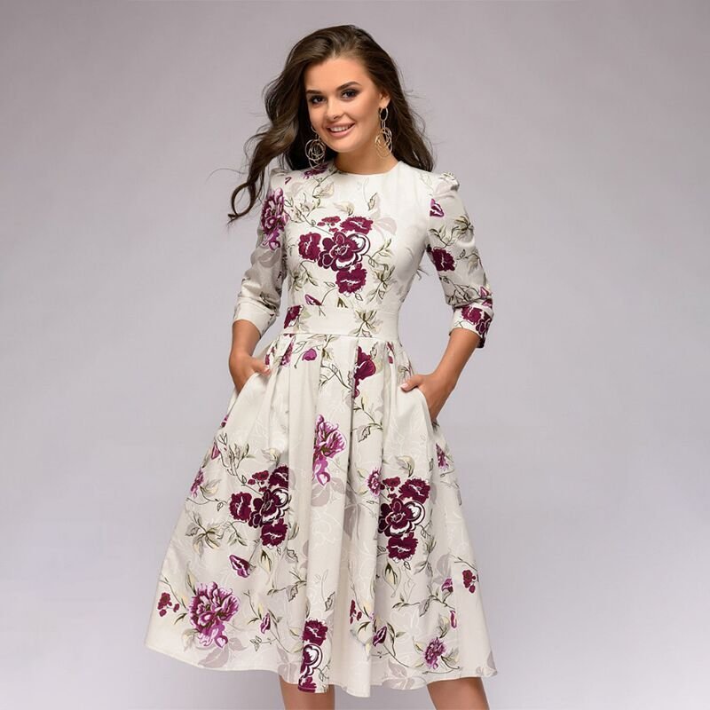 Ingrid™ Long Floral Dress for Women - Elegant Style for Evenings and Everyday Wear