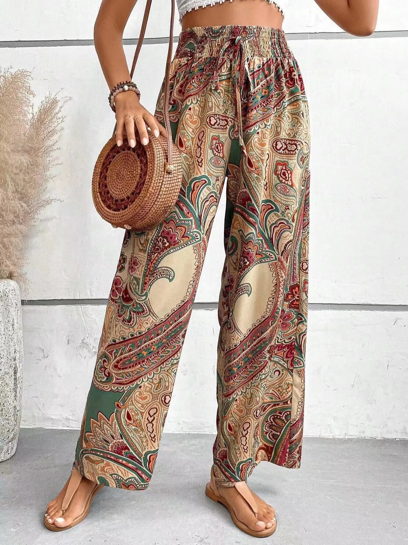 Analyn | Pantalon Bohème Évasé