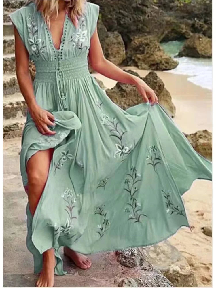 Zora | Broderie Maxi Dress