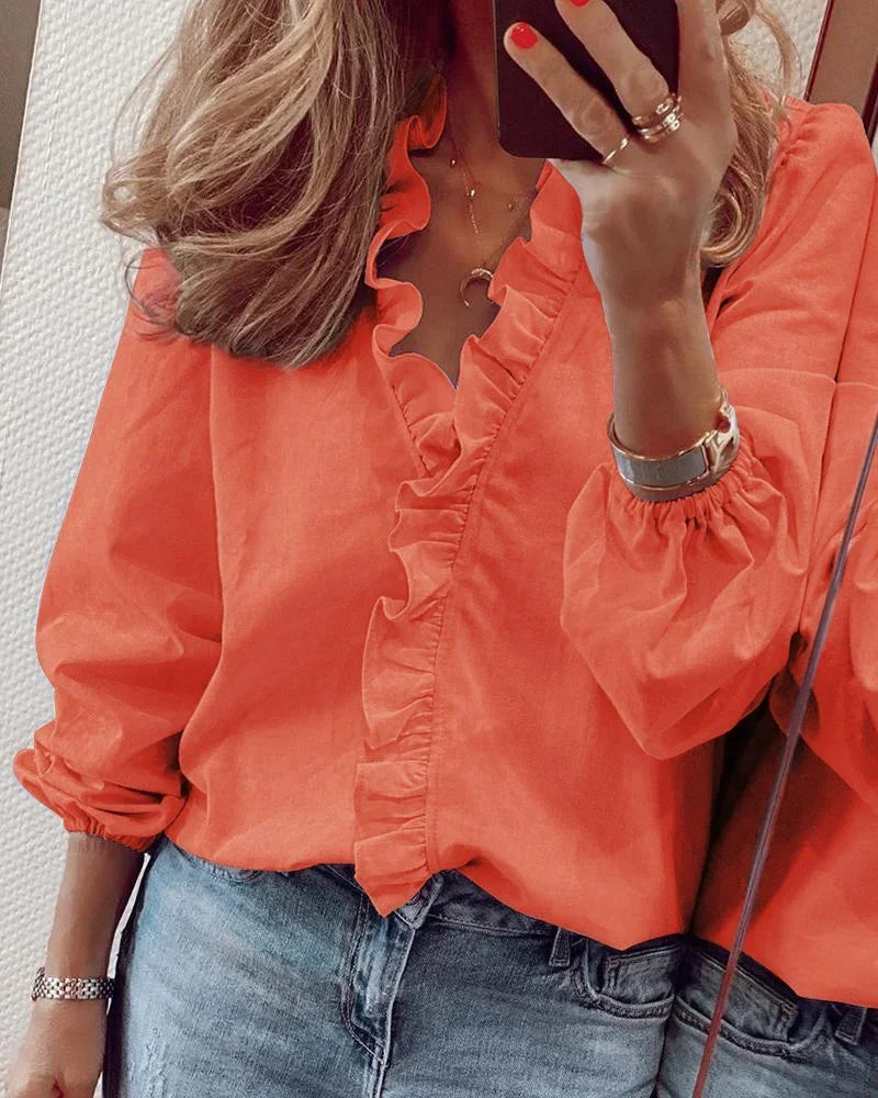 Enola | Blouse élégante avec des volants ludiques