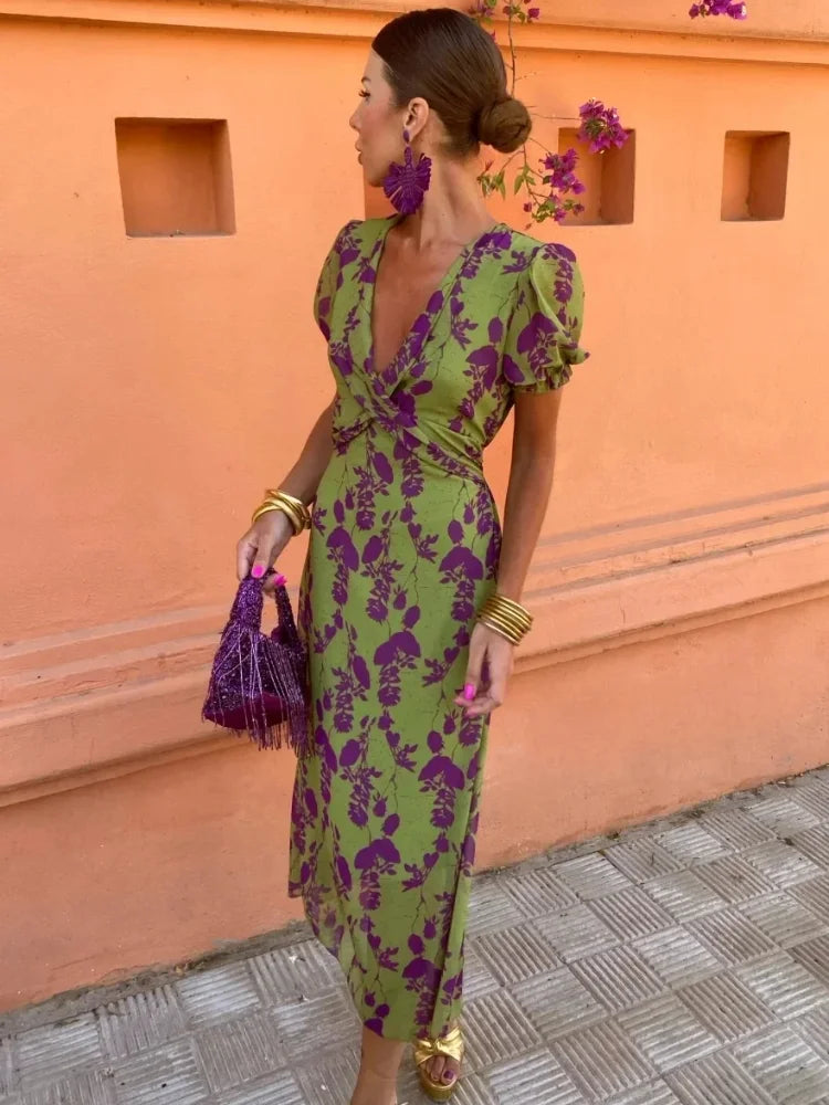 Lovisa™ - Élégante Robe d'Été Florale pour Femmes, Parfaite pour Toutes les Occasions