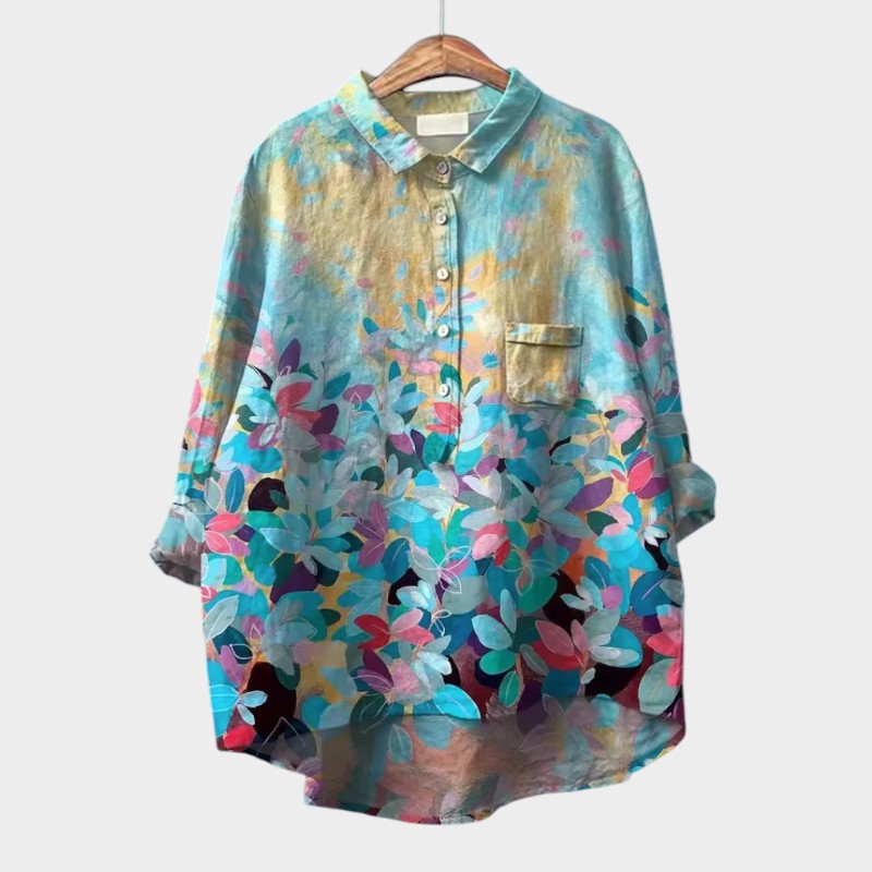 ELISABETTA | Blouse Oversize à Motif Floral avec Confort Douillet pour des Journées Décontractées