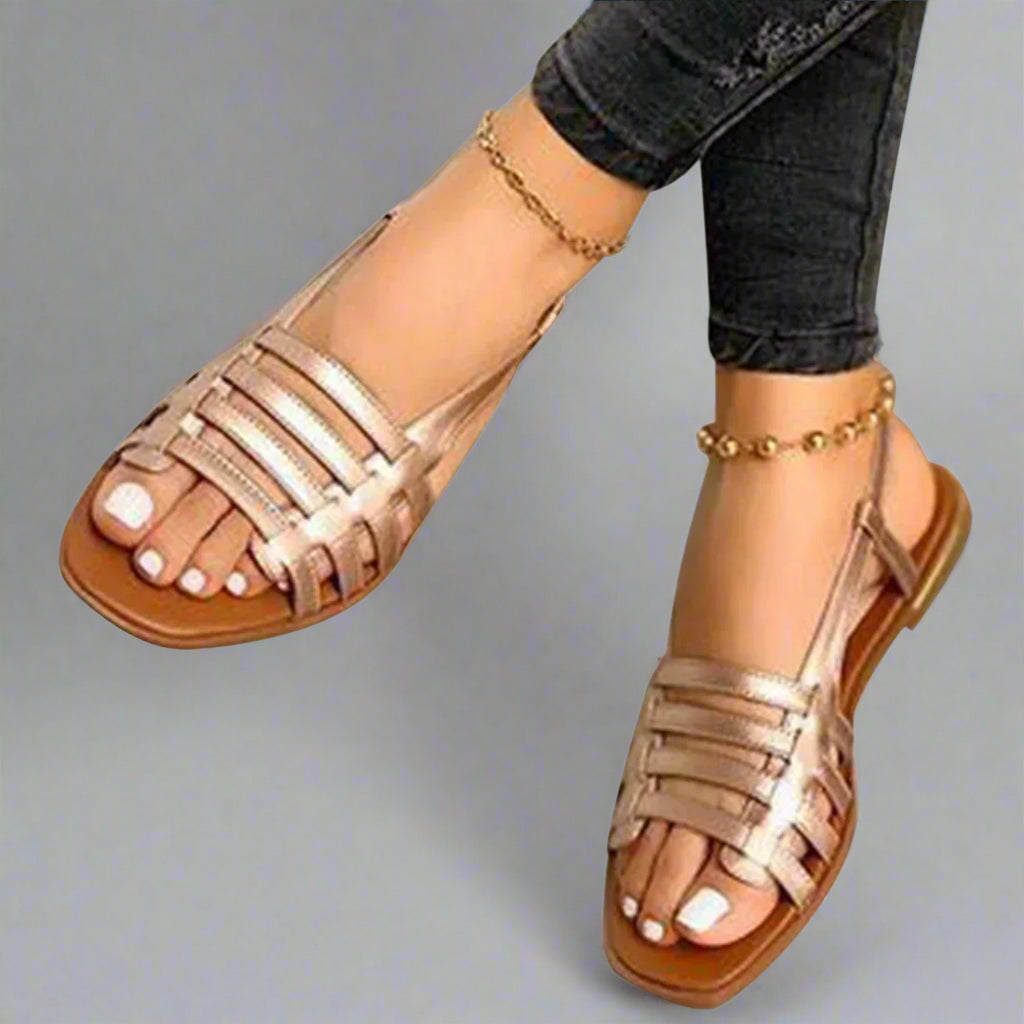 Adele | Sandales gladiateurs artisanales en matériaux de qualité supérieure