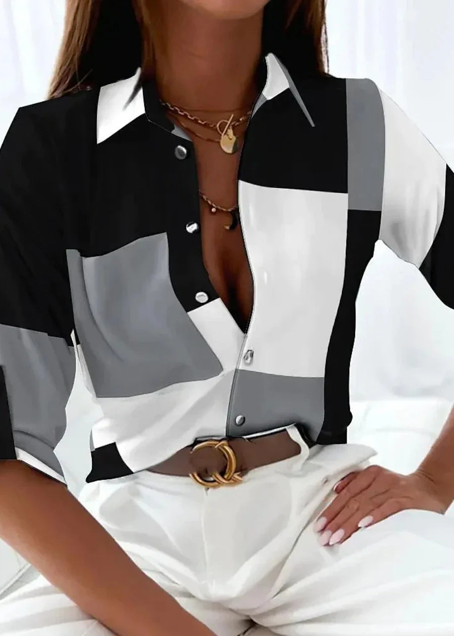 Viola | Blouse à Imprimé Contemporain