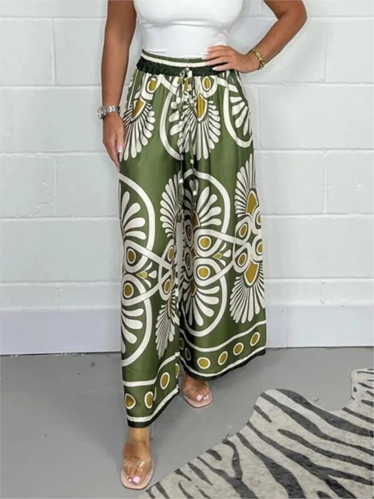 Casandra | Pantalon Boho Chic à Jambes Amples