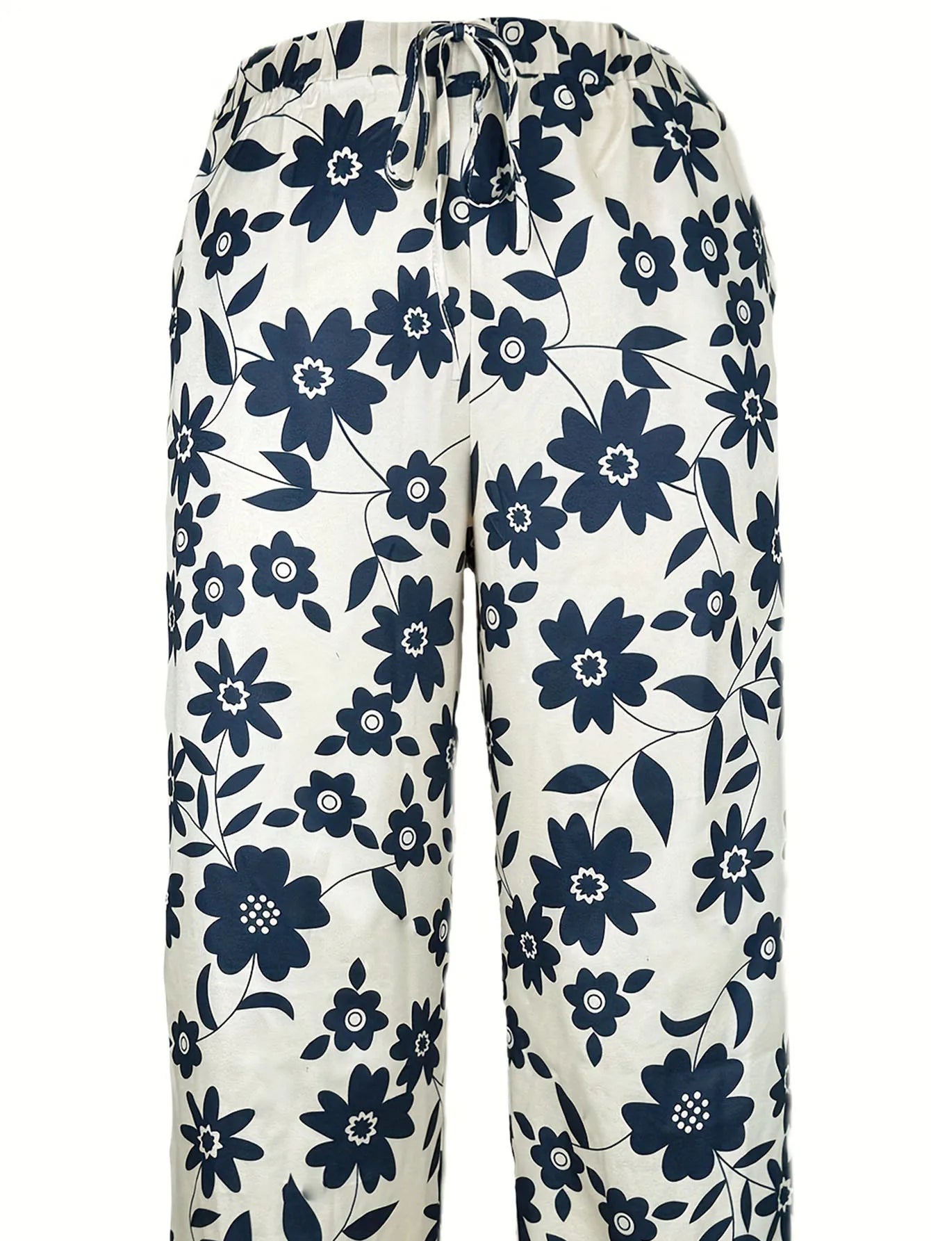 Lavina | Pantalon large à motif floral chic