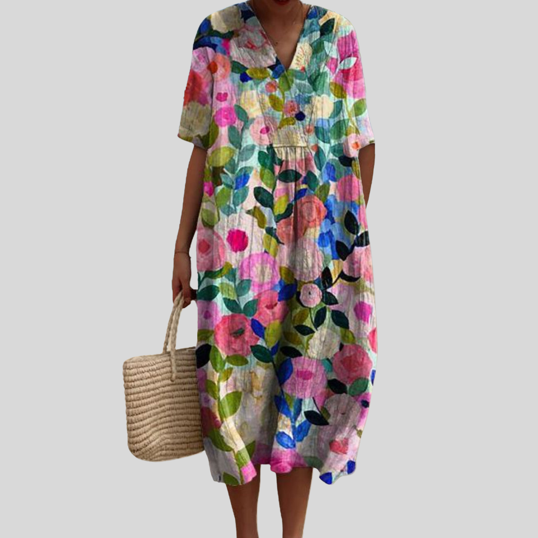 Melissa | Élégante Robe à Fleurs