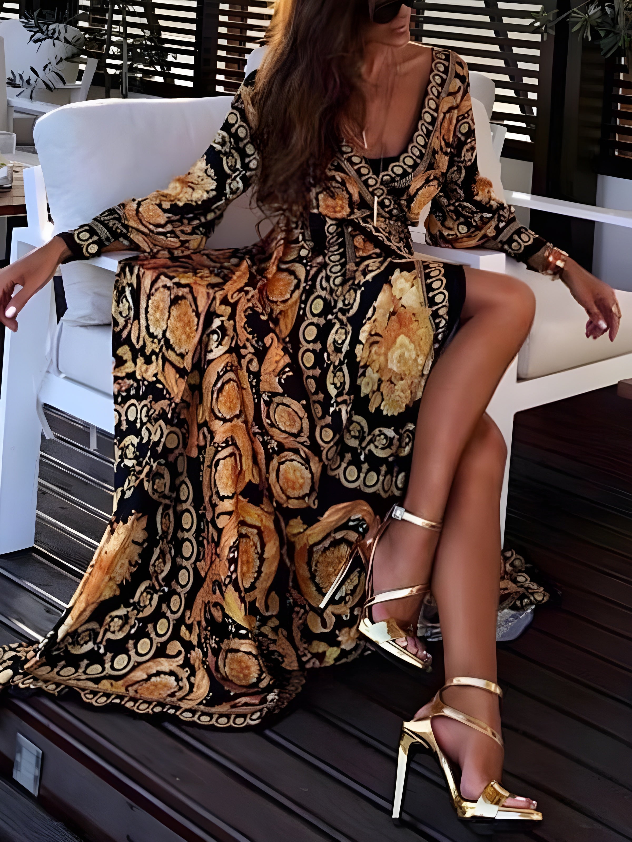 Stina ™ - Robe Longue d'Été Chic pour Femme - Élégance, Confort et Style