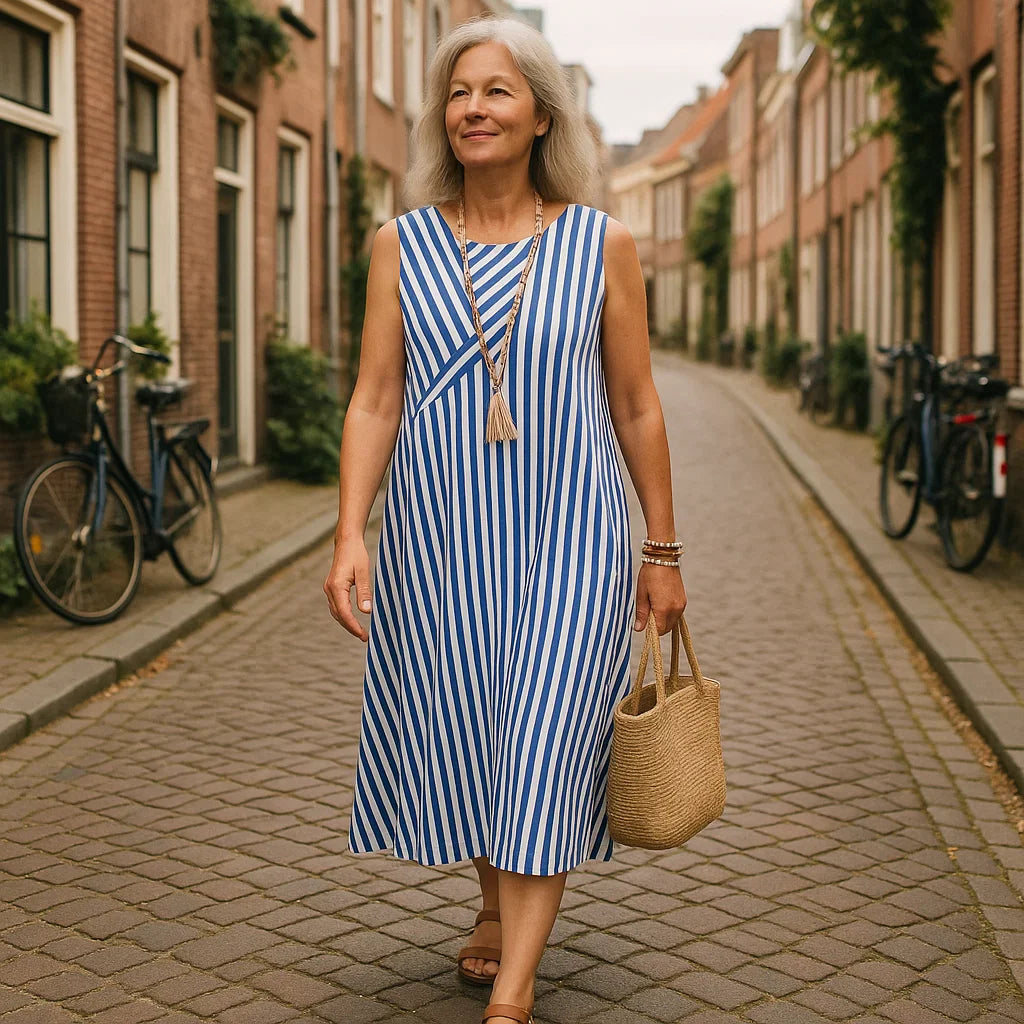 FLORALE™ – ROBE CASUAL À RAYURES