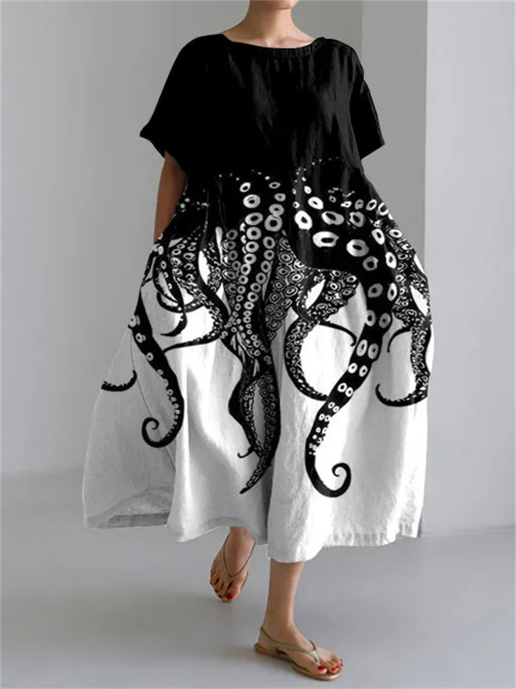 MONIQUE | Robe d'Été Artistique Décontractée