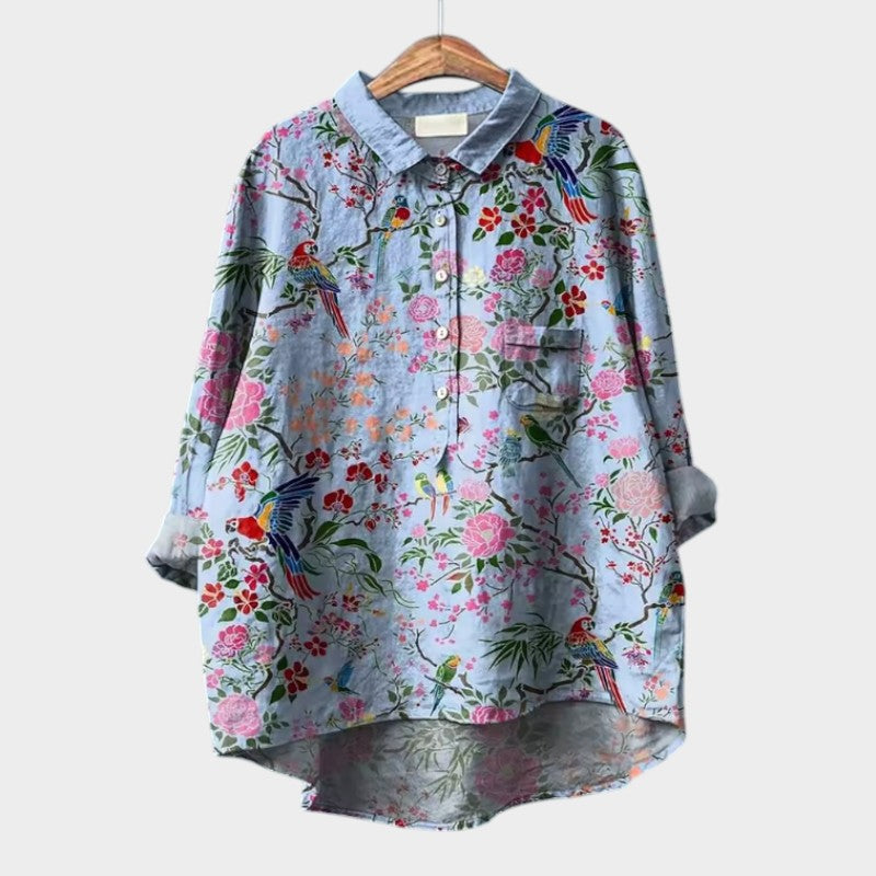 VIOLETTA | Blouse Florale Oversize Ultra Confortable pour les Journées Ensoleillées