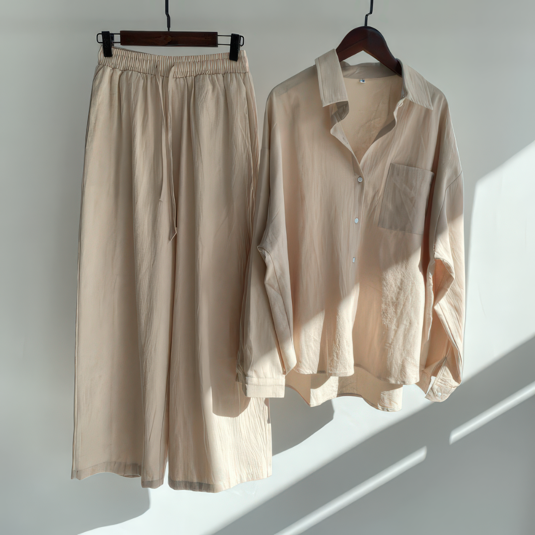 Viviane | Ensemble 2 pièces en lin | Chemise & Pantalon