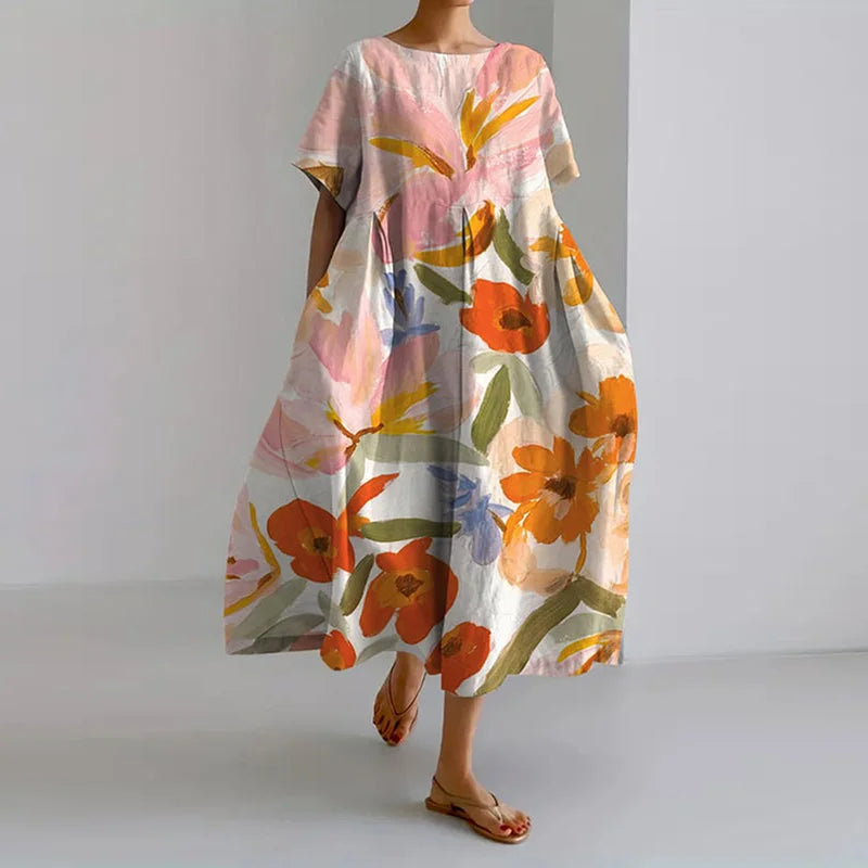 VALENTINE | Robe d'été à fleurs avec une coupe élégante et un confort optimal
