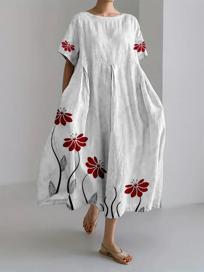 SABRINA | Robe Longue Fleurie Décontractée