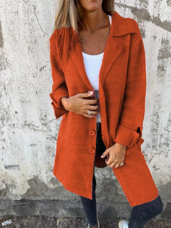 ESTELLE - Manteau en laine avec boutons