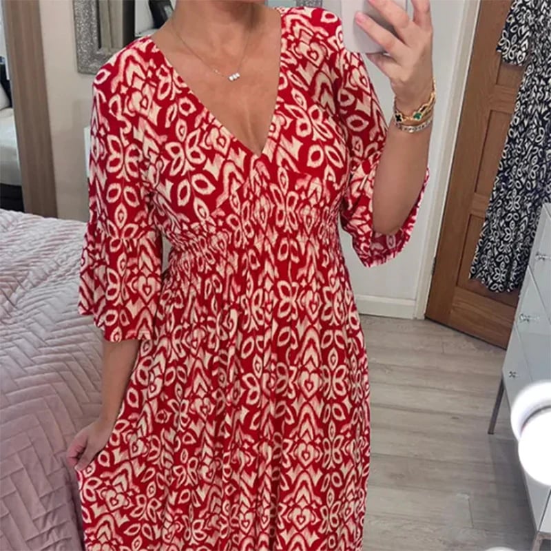 Camille – robe à volant fleurie