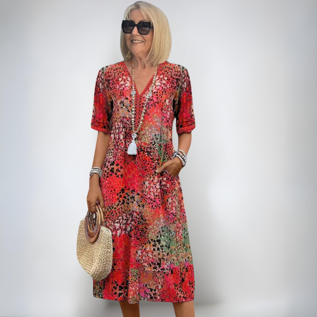 Karolína | Mi-Longue Robe de Printemps