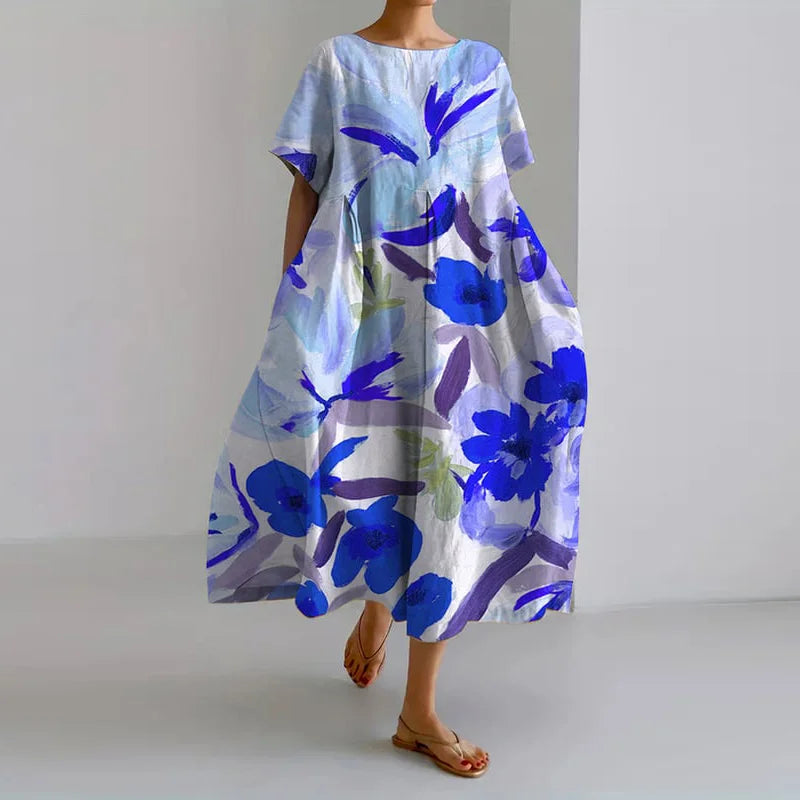 SOPHIA | Robe d'Été Fleurie Flatteuse