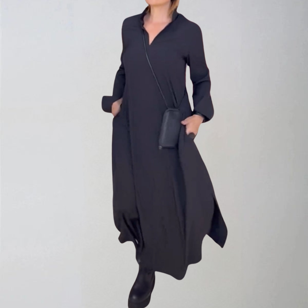Tereza | Élégante robe longue avec fente