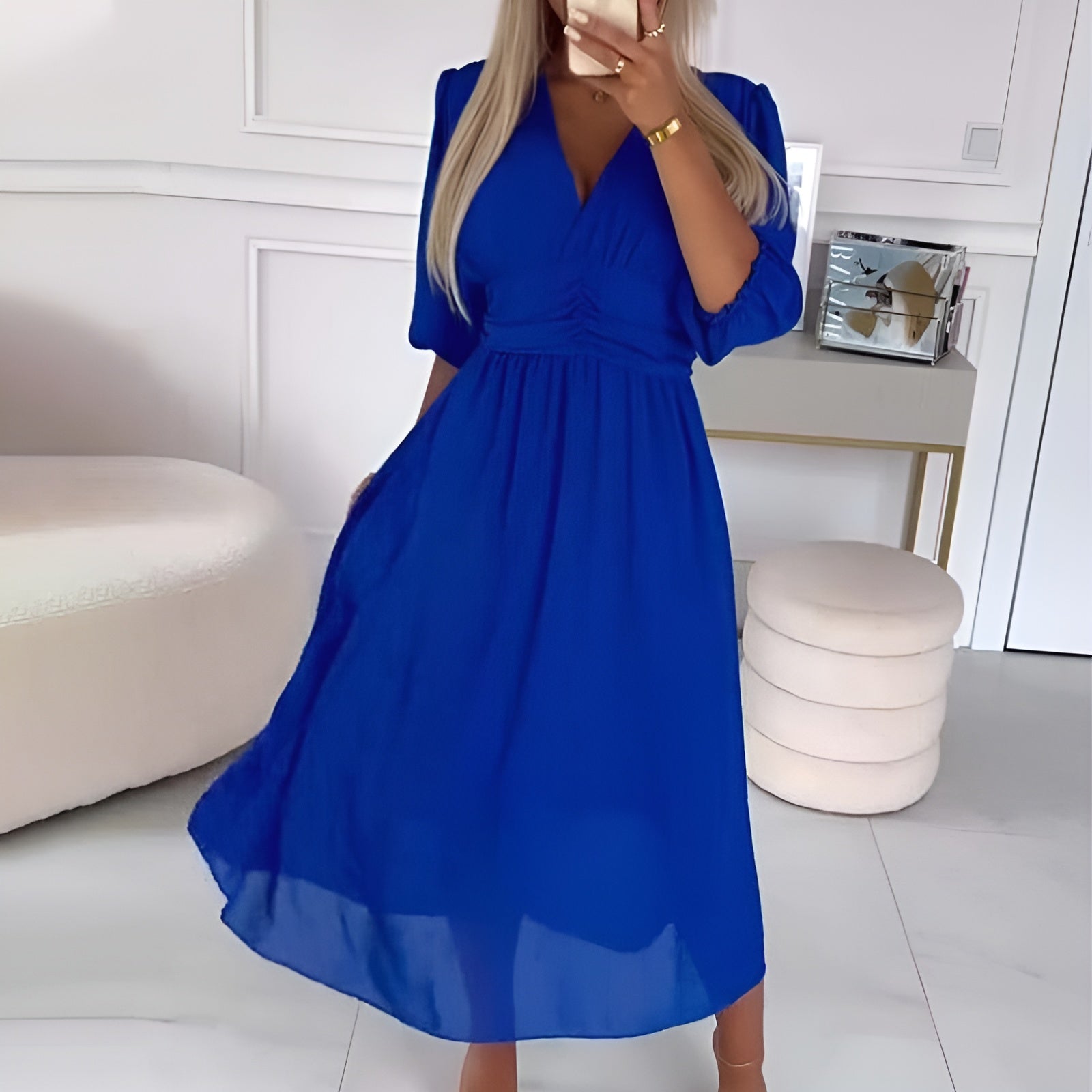 Adéla | Élégante robe en chiffon légère