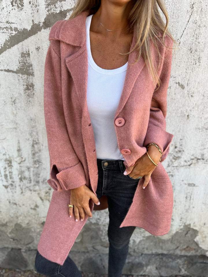 ESTELLE - Manteau en laine avec boutons