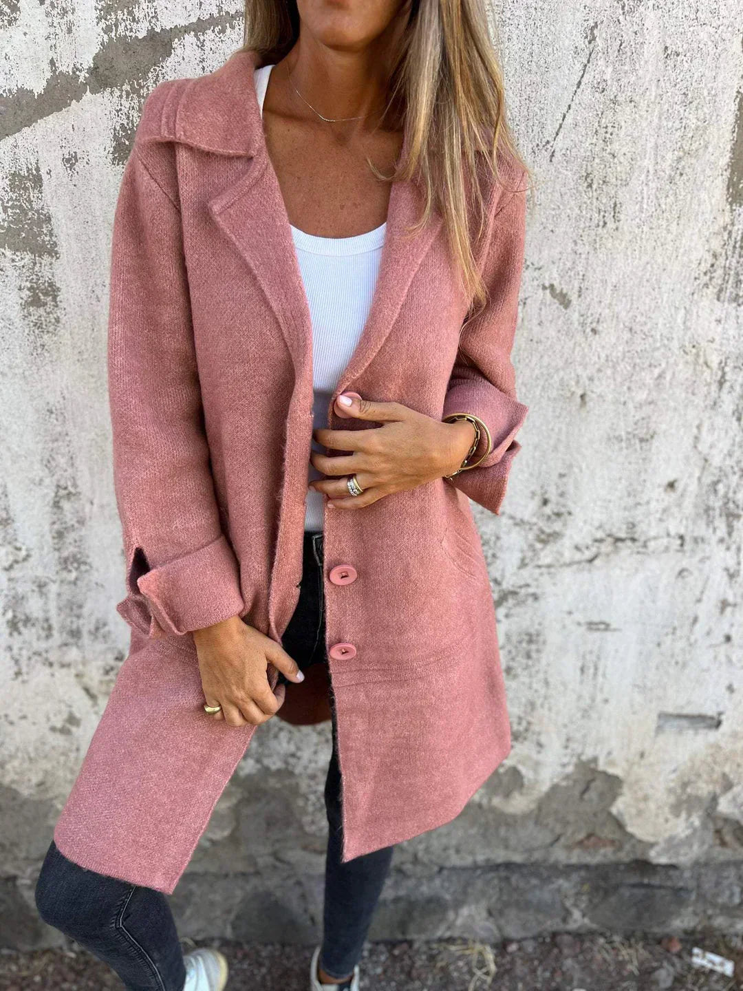 ESTELLE - Manteau en laine avec boutons