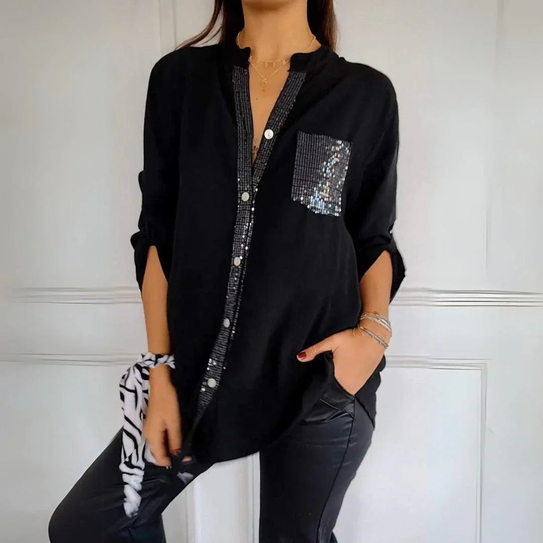Alena | Élégante blouse sans plis