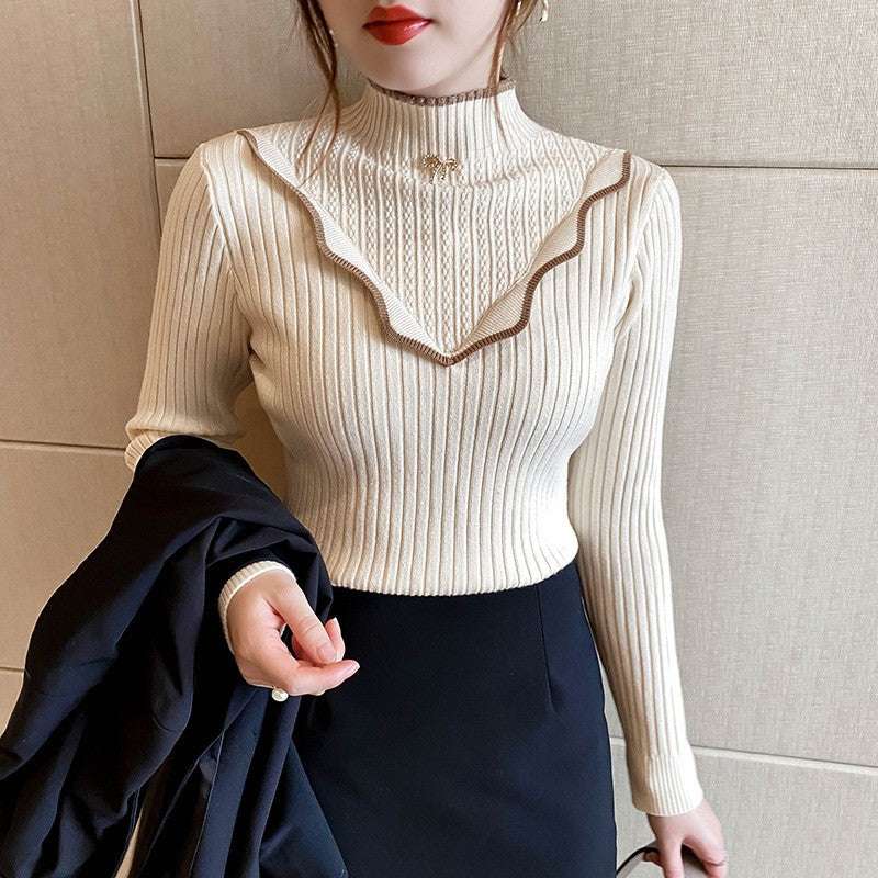 Pull à col montant pour femme