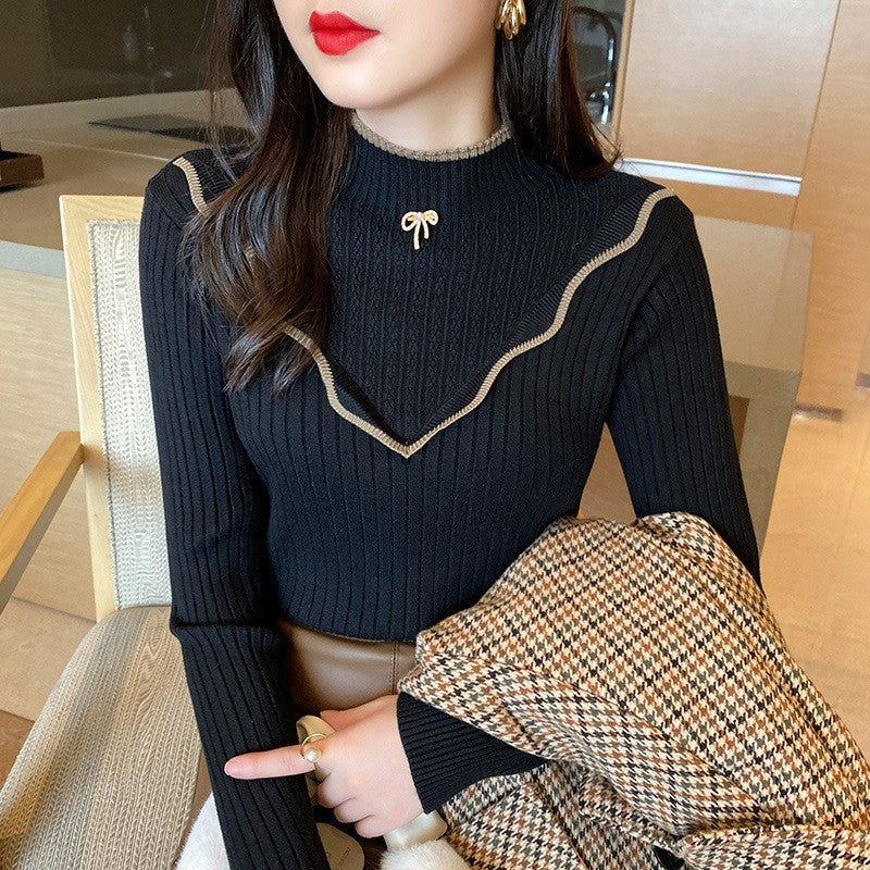 Pull à col montant pour femme