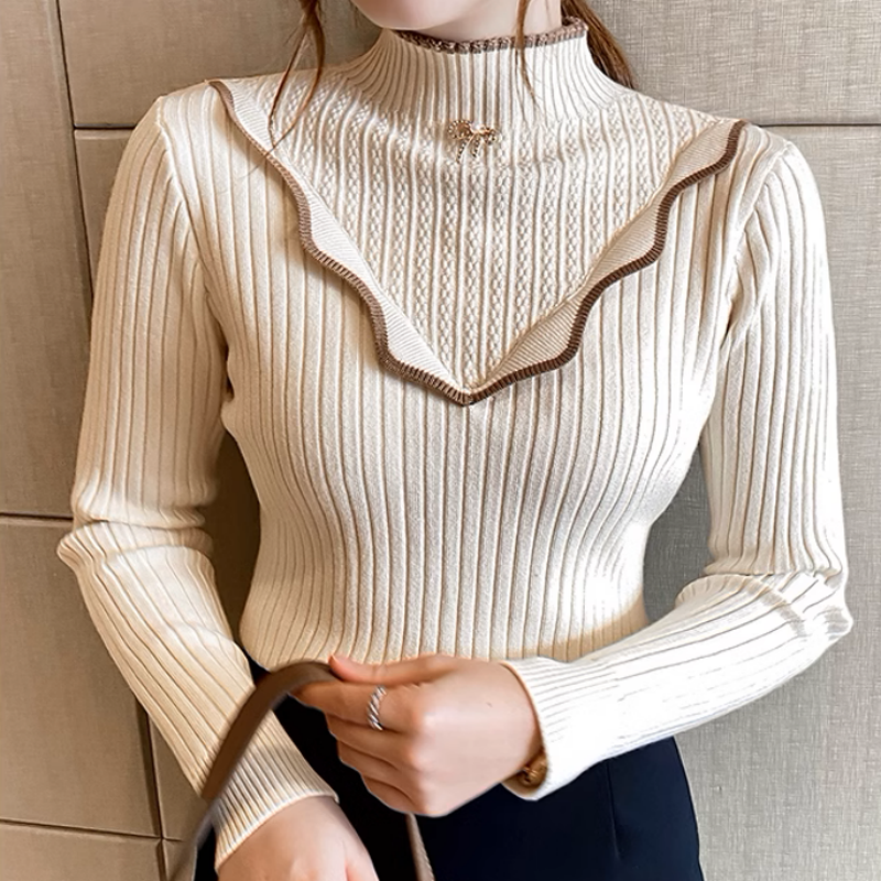 Pull à col montant pour femme