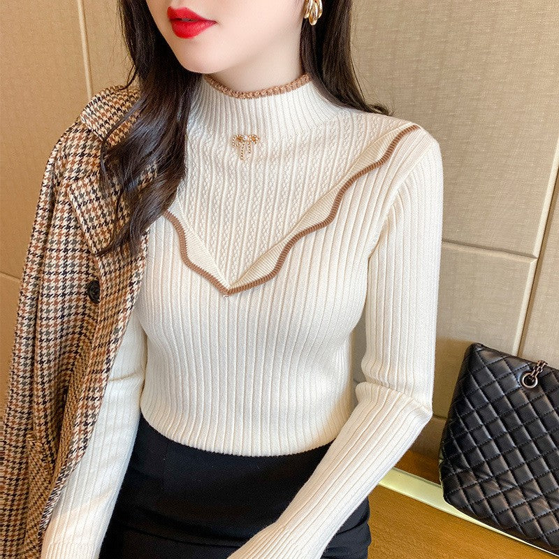 Pull à col montant pour femme