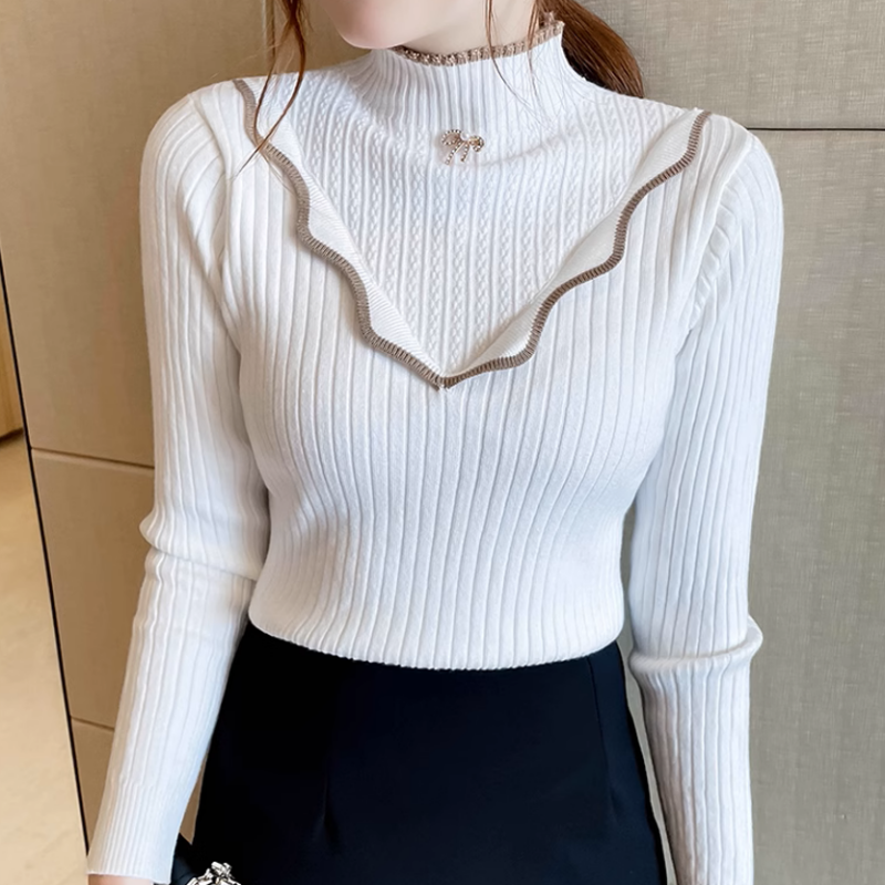 Pull à col montant pour femme