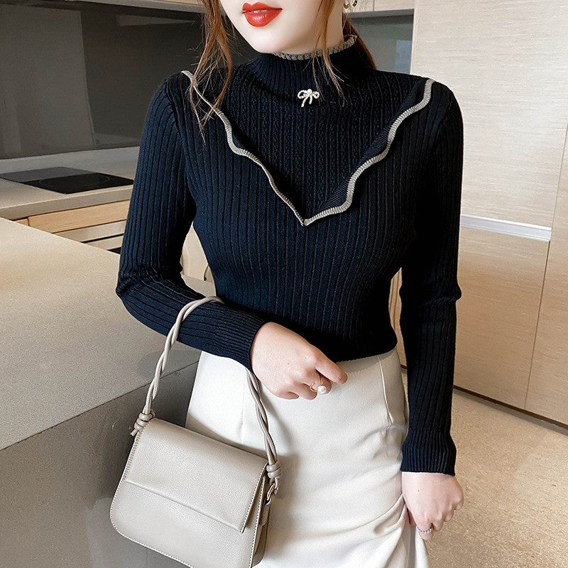 Pull à col montant pour femme