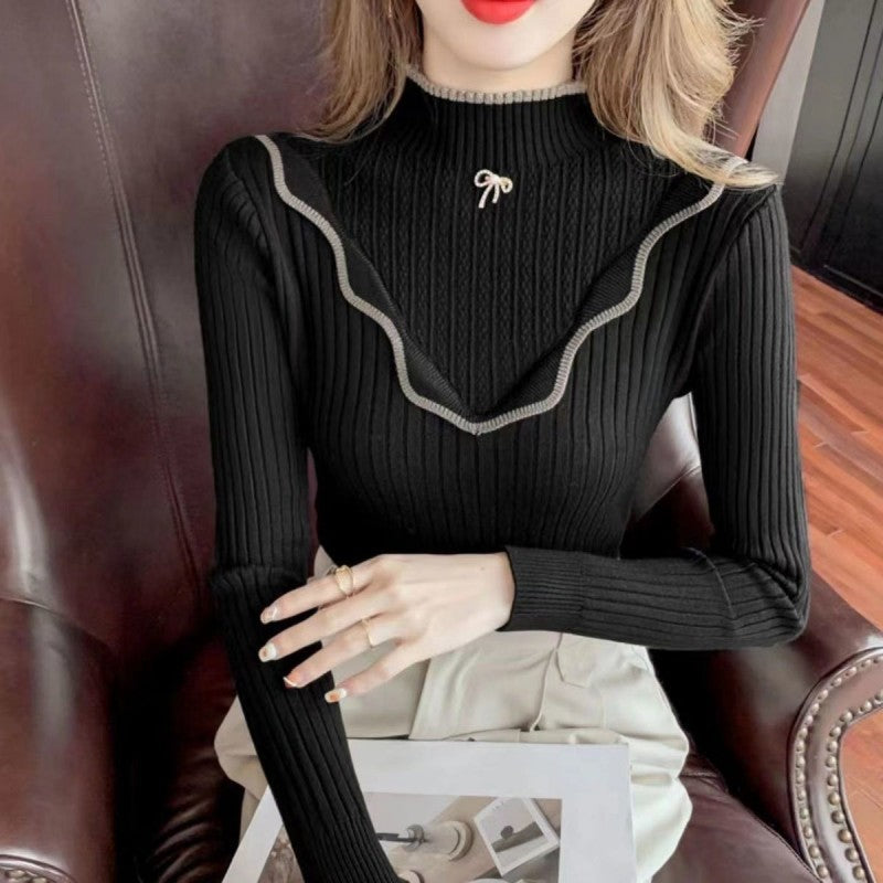 Pull à col montant pour femme