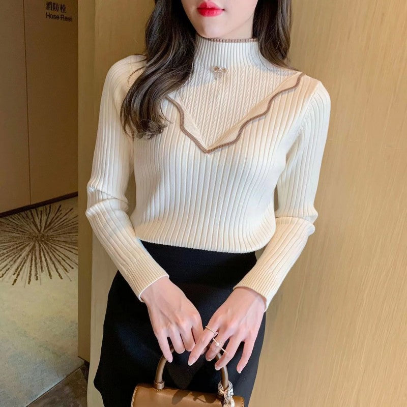 Pull à col montant pour femme