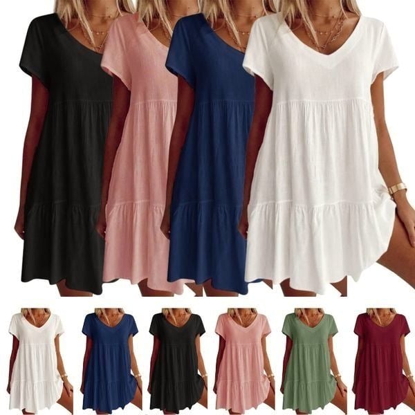 Suzy - Robe V-Cou Détendue