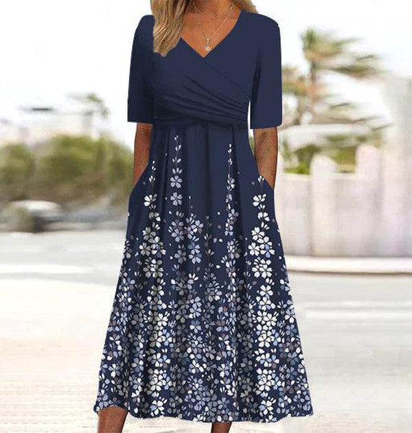 Susannah | Élégante robe maxi avec motifs floraux
