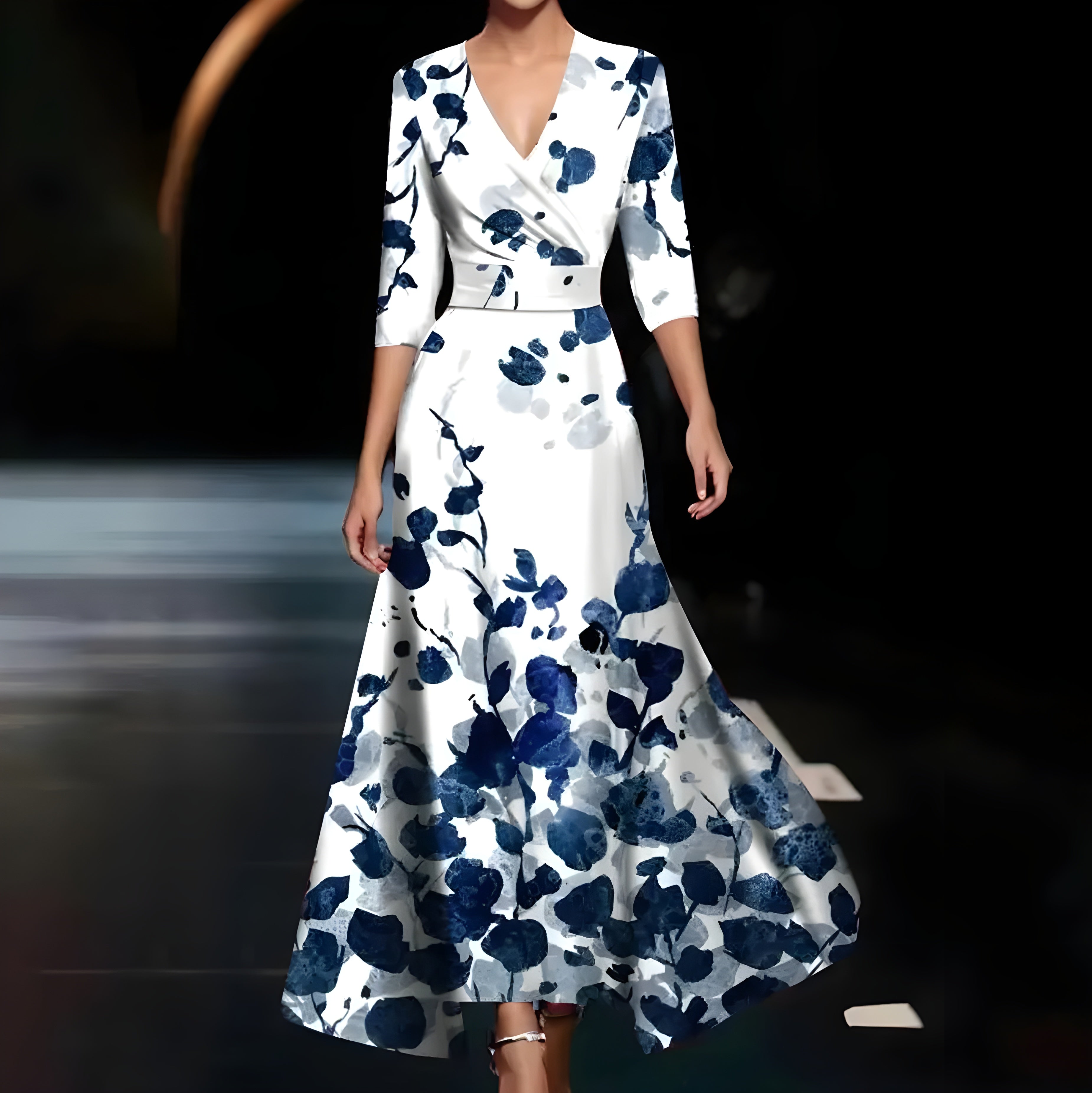 Inge ™ | Robe Longue Fleurie pour Femme