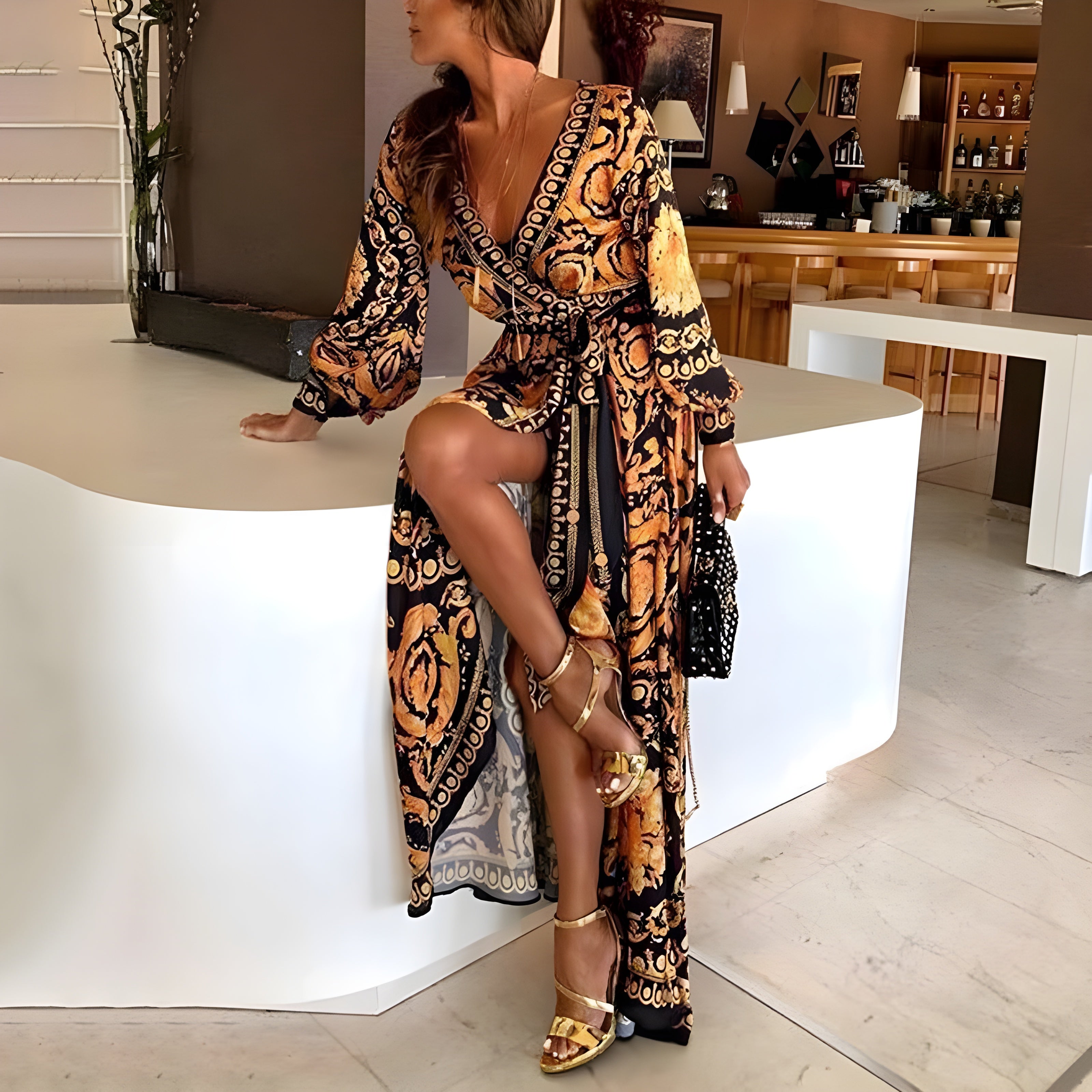 Stina ™ - Robe Longue d'Été Chic pour Femme - Élégance, Confort et Style