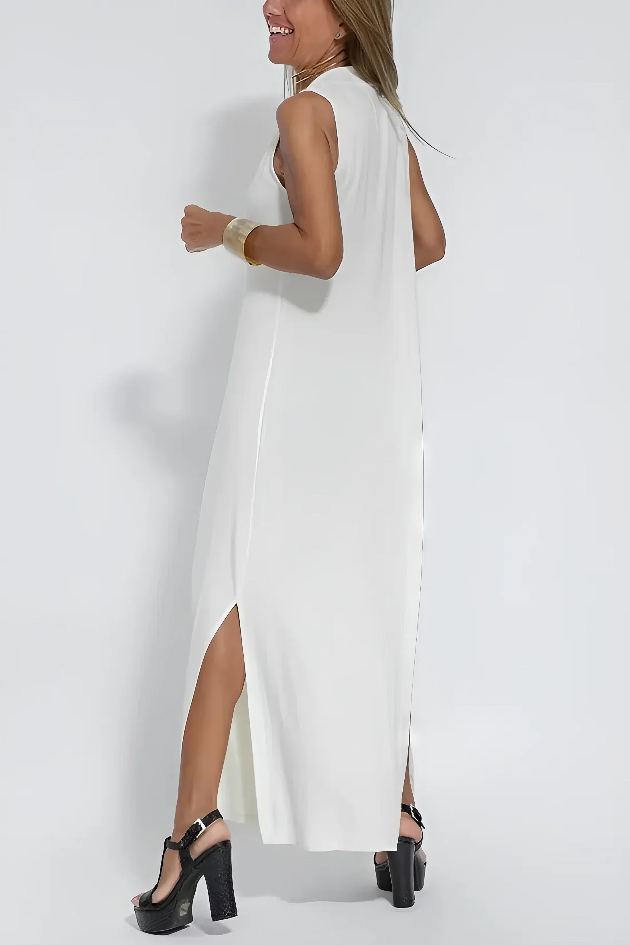 ELISE | Élégante Robe Longue avec Cardigan Inclus